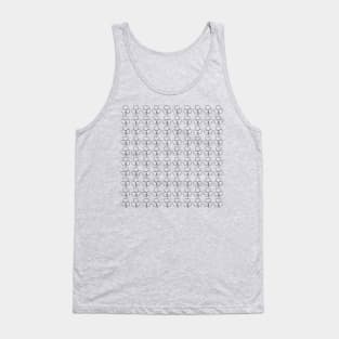 Shamrock Outline Pattern Tank Top